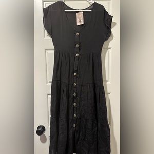 Blu pepper Black Maxi Dress -Size S